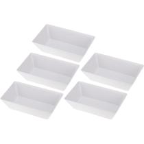 Kit Cinco Travessas de Melamina Gourmet 25 x 15 x 7cm WECK Kit Cinco Travessas de Melamina Gourmet 25 x 15 x 7cm WECK