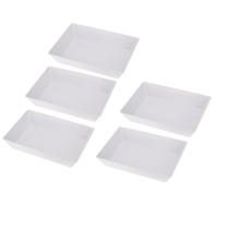 Kit Cinco Travessas de Melamina Gourmet 35 x 25 x 7cm WECK
