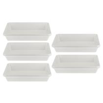 Kit Cinco Travessas de Melamina Retangular Funda 30 x 22,5 x 5,7cm WECK Kit Cinco Travessas de Melamina Retangular Funda 30 x 22,5 x 5,7cm WECK
