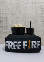 Kit cinema - almofada personaliza c/copo + balde de pipoca