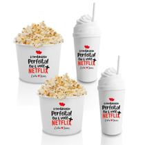 Kit Cinema Casal ( 2 Copos Chantilly + 2 Baldes de Pipoca COMBINAÇÃO
