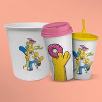 Kit Cinema Os Simpsons Balde de Pipoca + Copo