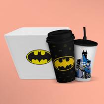 Kit Cinema Premium Batman DC Balde de Pipoca + 2 Copos