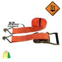 Kit Cinta Catraca 5T 9M Gancho J Aço CM-50 350 PES