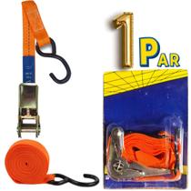 Kit Cinta Catraca Amarração Náutica 4,5 Metros 800kg Cada Para Barco,Jet Ski, Bike, Moto 25mm