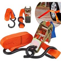 Kit Cinta Com Catraca 50 Kg Amarrar Carga Carreta Caminhao 4,5mts
