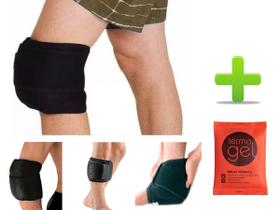 Kit Cinta Multiuso + Bolsa Gel Térmica Joelho Compressa Preto Artipé