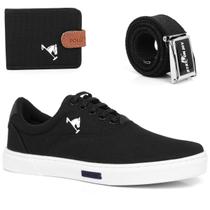 Kit Cinto Carteira Sapatenis Masculino Polo Joy Tenis Top