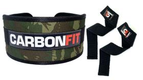 Kit cinto com strap fita - Cinto Verde Militar + Par Strap Preto