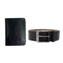 Kit Cinto Couro Social Com Carteira Couro Slim Kit Cinto Couro Social Com Carteira Couro Slim