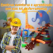 Kit Cinto De Ferramentas Oficina Infantil Brinquedo 09 Peças Kit Cinto De Ferramentas Oficina Infantil Brinquedo 09 Peças