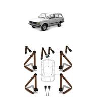 Kit cinto de segurança COMPLETO RETRÁTIL para FIAT PANORAMA + fechos