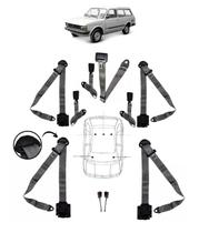 Kit cinto de segurança COMPLETO RETRÁTIL para FIAT PANORAMA + fechos