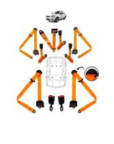 Kit cinto de segurança COMPLETO RETRÁTIL para FIAT SIENA + fechos