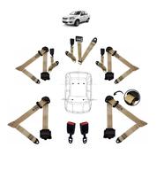 Kit cinto de segurança COMPLETO RETRÁTIL para FIAT SIENA + fechos