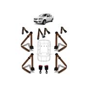 Kit cinto de segurança COMPLETO RETRÁTIL para FIAT SIENA + fechos