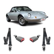 Kit Cinto De Segurança Estático Preto Puma 3 Pontos Haste