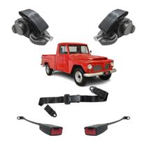 Kit Cinto De Segurança F75 Abdominal 3 Pontos Hastes Ld e Le