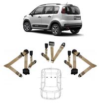 Kit cinto de segurança traseiro 3pontos com fecho Aircross