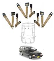 Kit cinto de segurança traseiro de 2 pontos GM Marajó + fecho