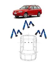 Kit cinto de segurança traseiro de 2 pontos VW Parati + fechos