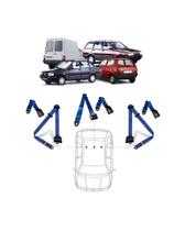 Kit cinto de segurança traseiro de 3 pontos Fiat Uno
