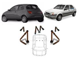 Kit cinto de segurança traseiro de 3 pontos Ford Ka