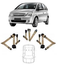 Kit cinto de segurança traseiro de 3 pontos GM Meriva + fechos Kit cinto de segurança traseiro de 3 pontos GM Meriva + fechos