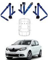 Kit cinto de segurança traseiro de 3 pontos Renault Sandero + fecho