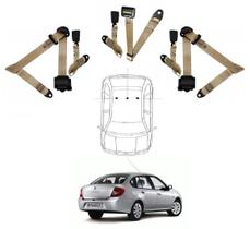Kit cinto de segurança traseiro de 3 pontos Renault Symbol+ fechos