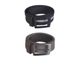 Kit Cinto Esportivo Masculino Elástico Couro Resistente