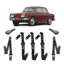 Kit Cinto Estático Fusca Zé Caixão 3 Pontos Abdominal Fêmea