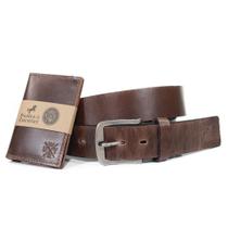 Kit Cinto Masculino Em Couro + Porta Cartão Em Couro Kit Cinto Masculino Em Couro + Porta Cartão Em Couro