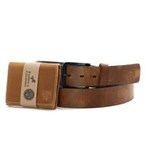 Kit Cinto Masculino Varías Cores Em Couro + Carteira Em L Couro