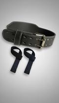 Kit Cinto Musculação e Tala Straps Algodão