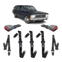 Kit Cinto Preto Caravan Estático 3 Pontos Abdominal Fêmea