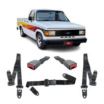 Kit Cinto Preto Gm A10 Estático 3 Pontos Abdominal Fêmea