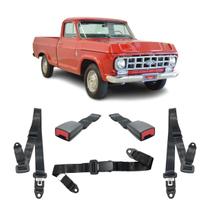 Kit Cinto Preto Gm C10 Estático 3 Pontos Abdominal Fêmea