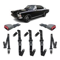 Kit Cinto Preto Opala 4 Portas 3 Pontos Abdominal Fêmea