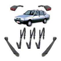 Kit Cinto Preto Uno Premio 3 Pontos Ld Le Abdominal e Hastes