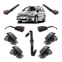 Kit Cinto Preto Zafira Abdominal 3 Pontos Fêmea Hastes Ld Le Kit Cinto Preto Zafira Abdominal 3 Pontos Fêmea Hastes Ld Le