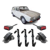 Kit Cinto Retrátil Pto Fusca Variant 3 Ponto Abdominal Haste