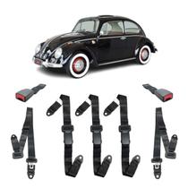 Kit Cinto Segurança Estático Fusca 3 Pontos Abdominal Fêmea