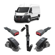Kit Cinto Segurança Preto Ducato Abdominal Fêmea 3 Ponto