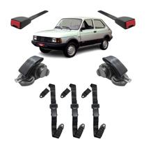 Kit Cinto Segurança Preto Spazio 3 Pontos Abdominal e Haste Kit Cinto Segurança Preto Spazio 3 Pontos Abdominal e Haste