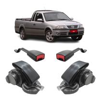 Kit Cinto Segurança Preto Volkswagen Saveiro 3 Pontos Haste