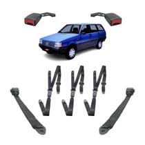 Kit Cinto Segurança Uno Elba 1986 a 1996 Estático 3 Pontos