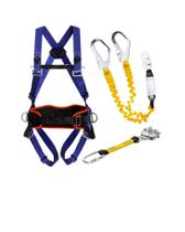 KIT Cinturão Paraquedista Mega 3 Pontos+Talabarte Duplo Em Y ABS +Trava Quedas-CA 46894