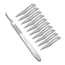 Kit Cirúrgico Cabo de Bisturi N3 + 10 Laminas para Bisturi N 11