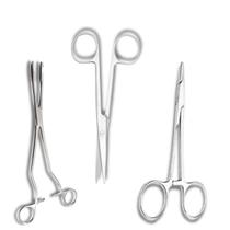 Kit Cirúrgico de Precisão 3 Itens ABC Pinça Cheron / Tesoura Mayo / Porta Agulha Kit Cirúrgico de Precisão 3 Itens ABC Pinça Cheron / Tesoura Mayo / Porta Agulha